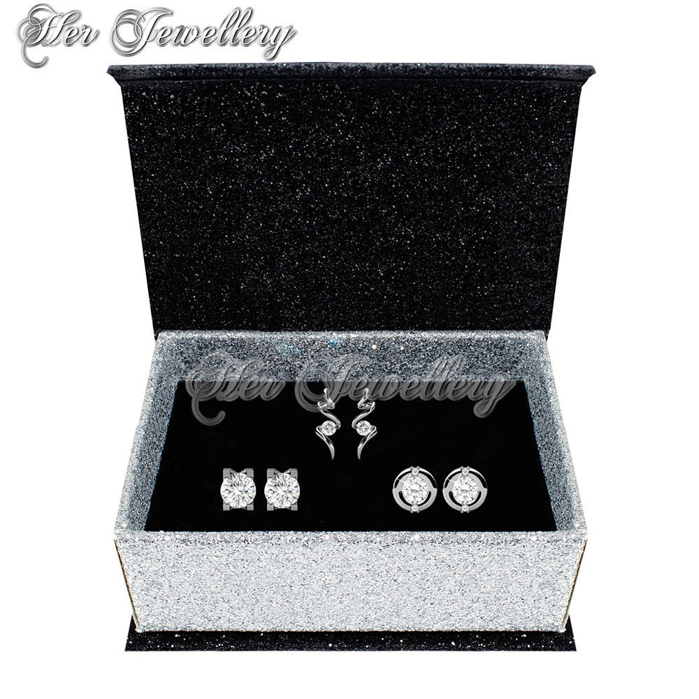 Swarovski Crystals Pris Earrings Set - Her Jewellery