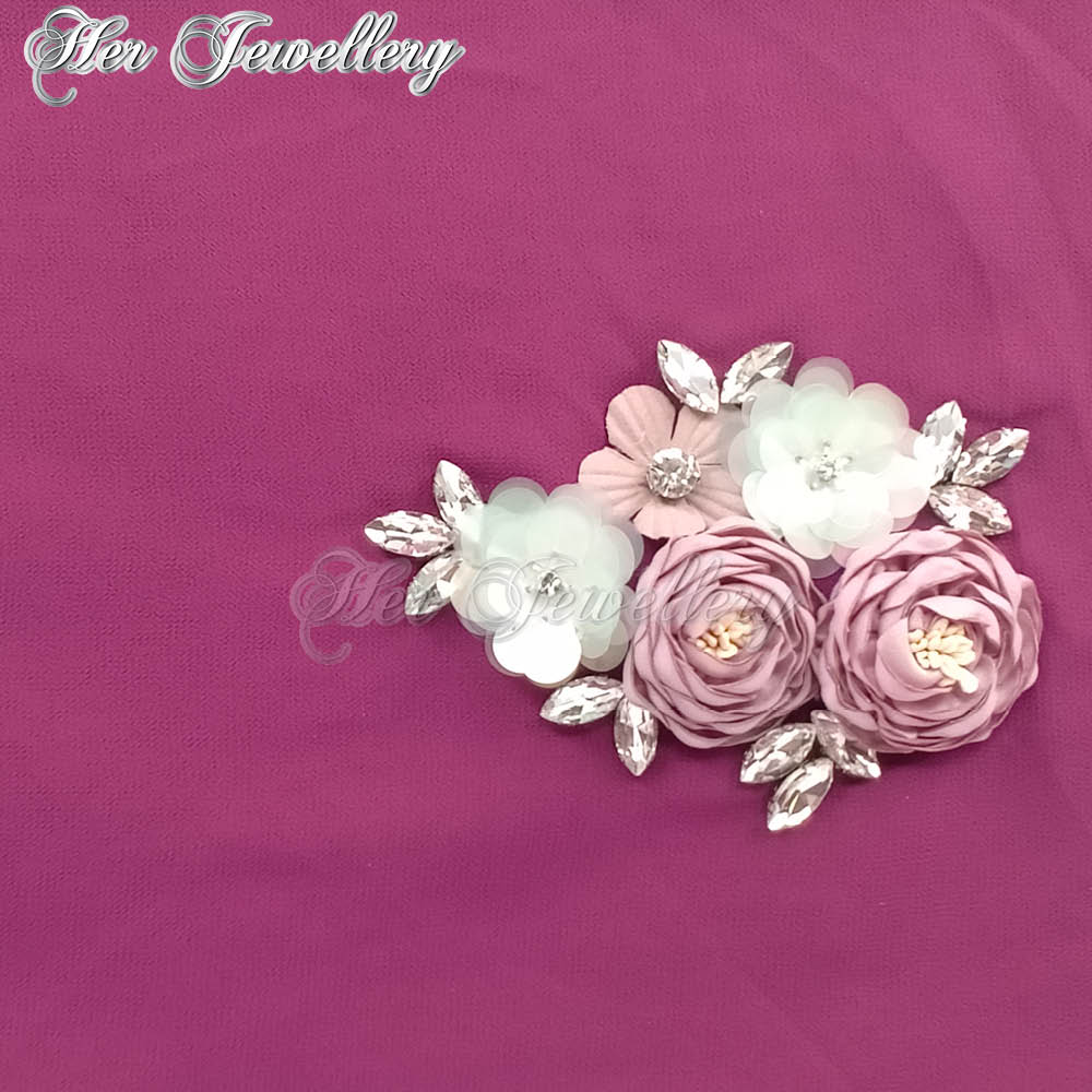 Swarovski Crystals Rosy Blossome Scarf (Lollipop) - Her Jewellery