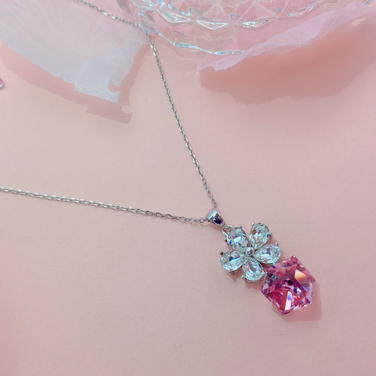 Square Coral Pendant