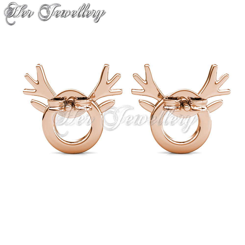 Swarovski Crystals Deer Antlers Earrings - Her Jewellery