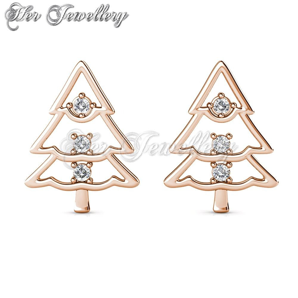 Swarovski Crystals Jolly Tree Earrings - Her Jewellery