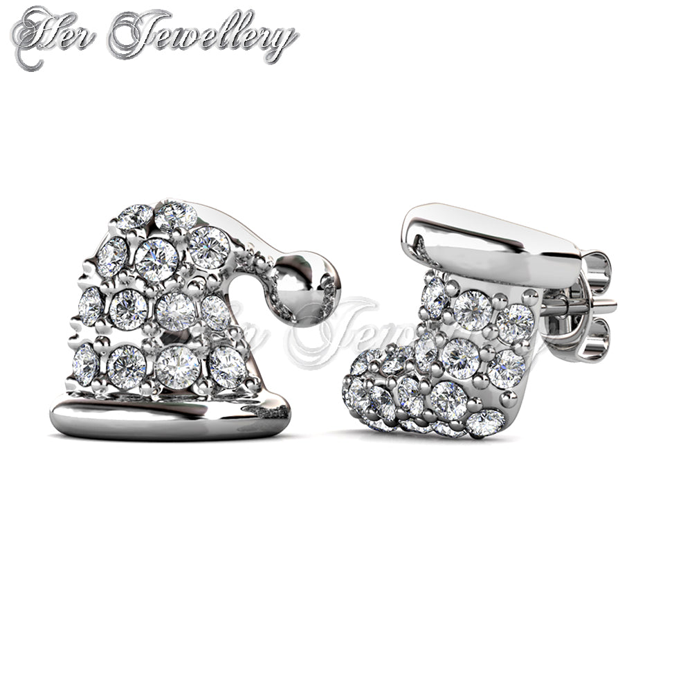 Swarovski Crystals Little Santa's Earrings - Her Jewellery