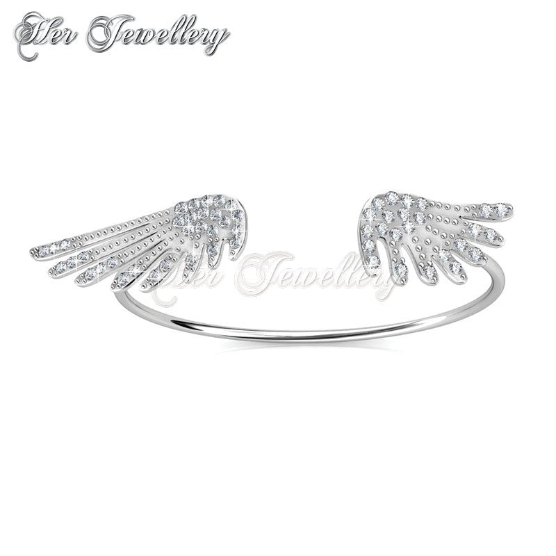 Swarovski Crystals Wings Bangle - Her Jewellery