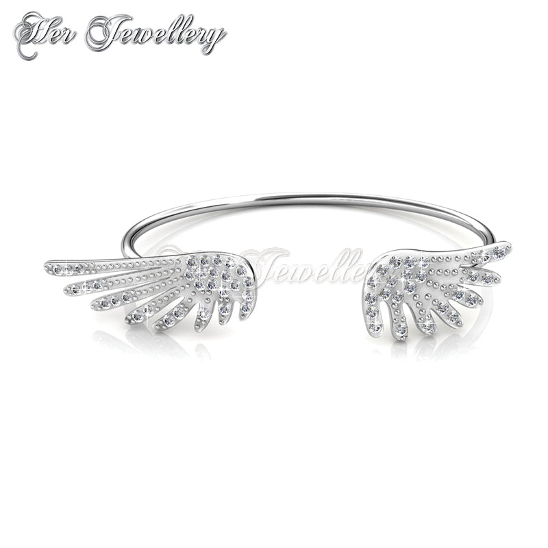 Swarovski Crystals Wings Bangle - Her Jewellery
