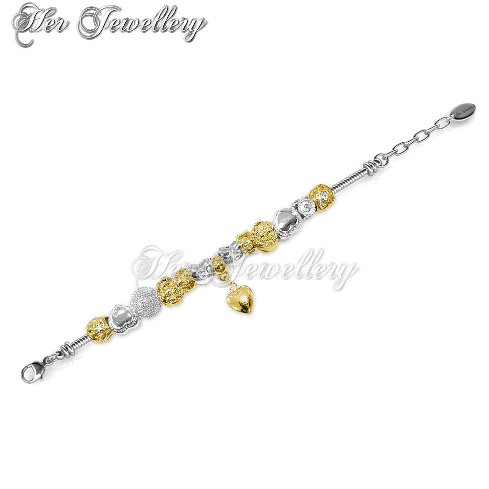 Swarovski Crystals Emma Charm Bracelet - Her Jewellery