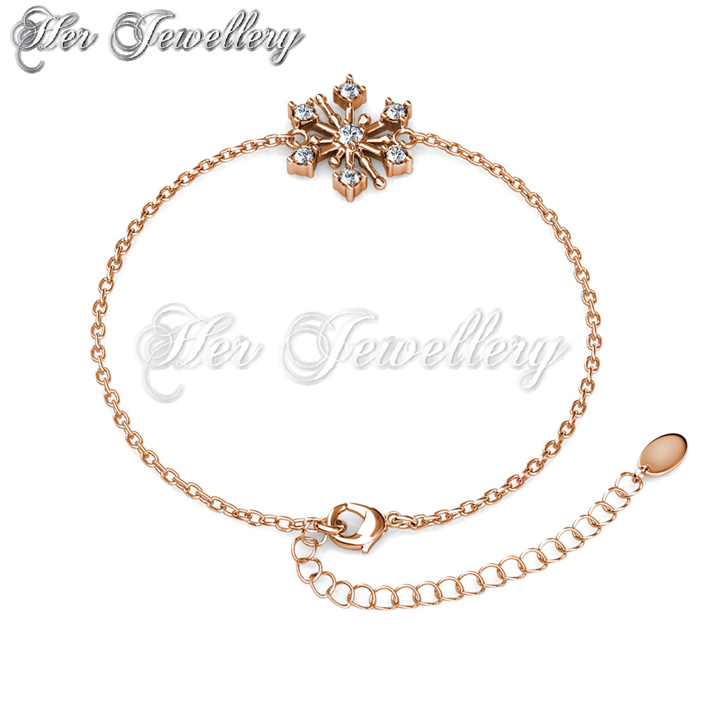 Swarovski Crystals Snowflakers Bracelet - Her Jewellery