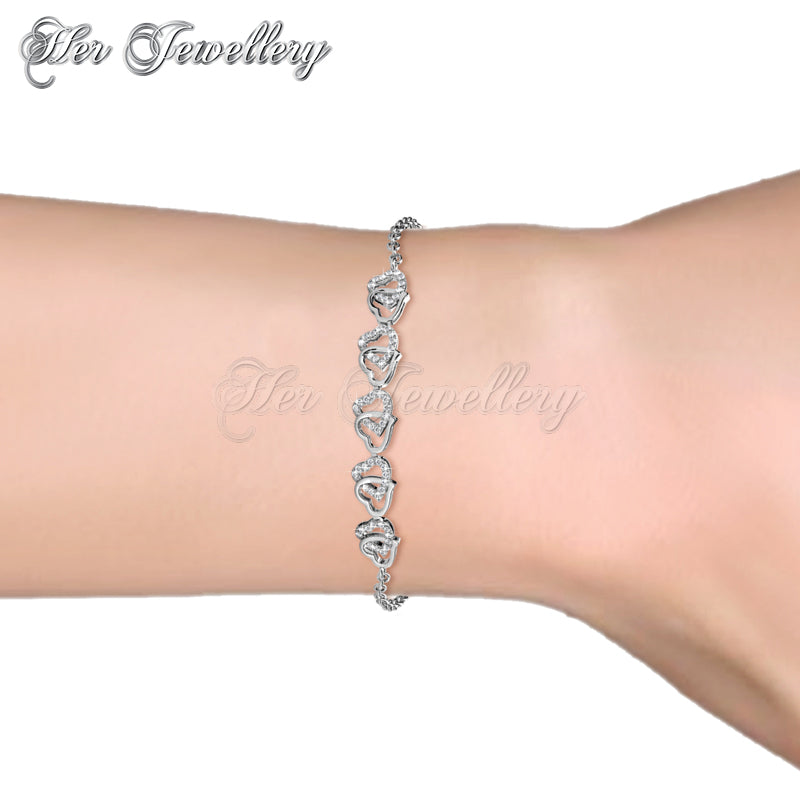 Swarovski Crystals Sweet Love Bracelet - Her Jewellery
