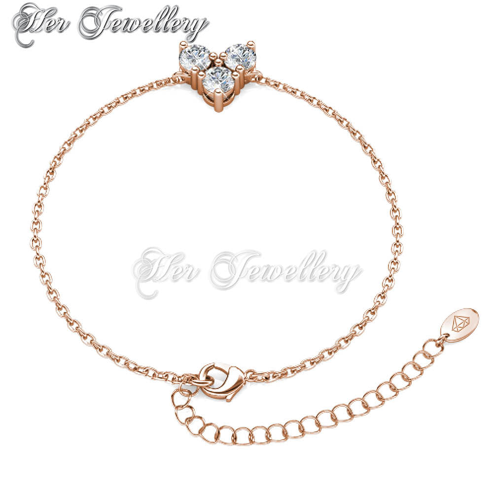 Swarovski Crystals Troika Bracelet - Her Jewellery