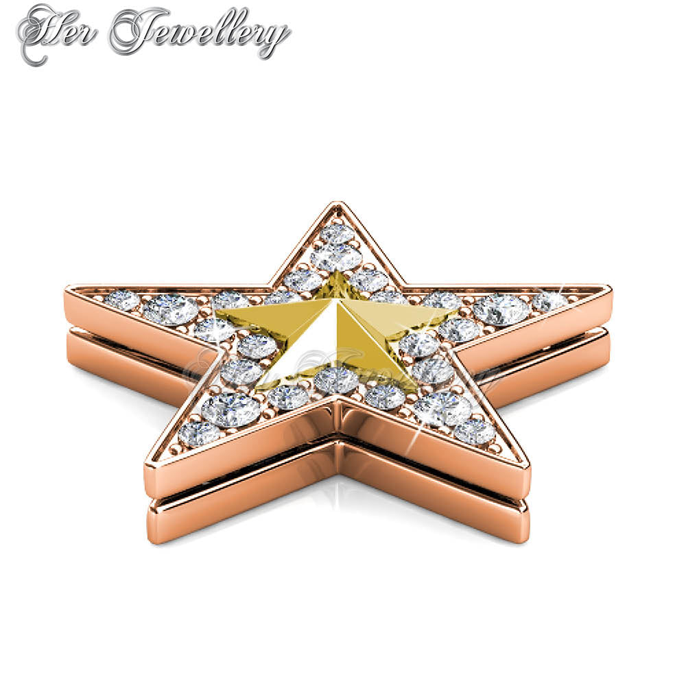 Swarovski Crystals Starfish Brooch - Her Jewellery