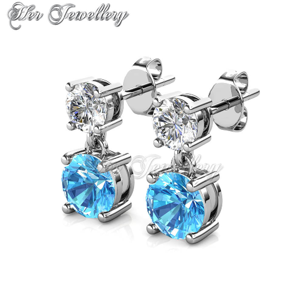 Swarovski Crystals 7 Days Dangling Earringsâ€ Set - Her Jewellery