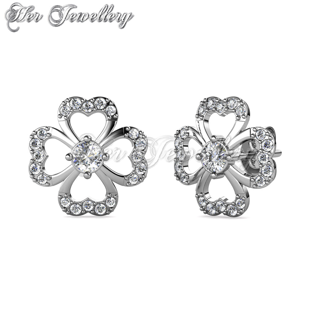 Swarovski Crystals Ailey Clover Earrings - Her Jewellery