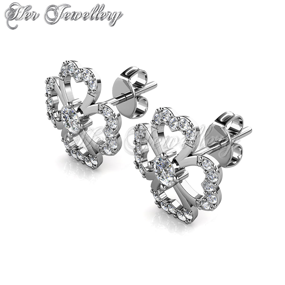 Swarovski Crystals Ailey Clover Earrings - Her Jewellery