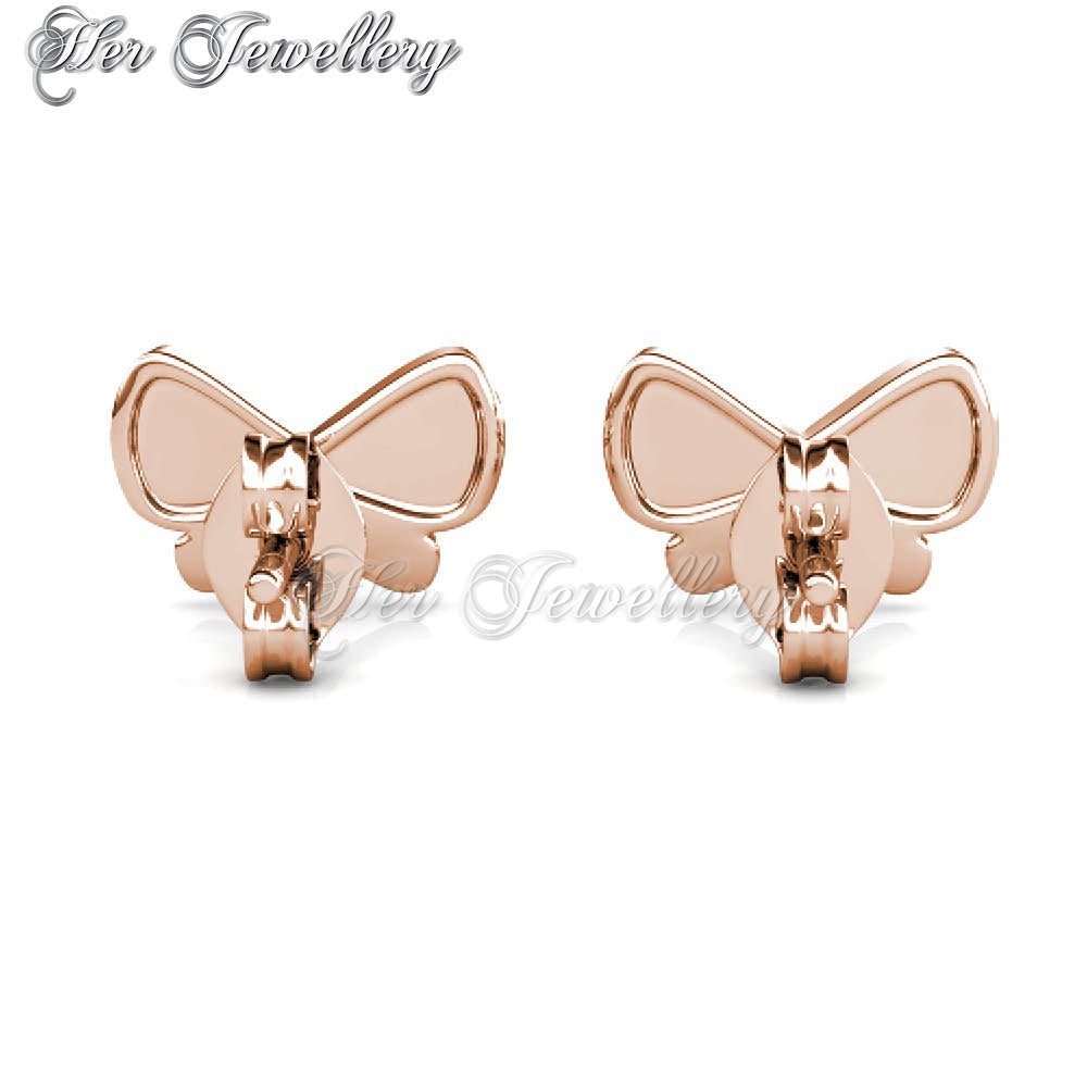 Swarovski Sparkling Dance drop earrings, Clover, Pink, Rose gold-tone plated