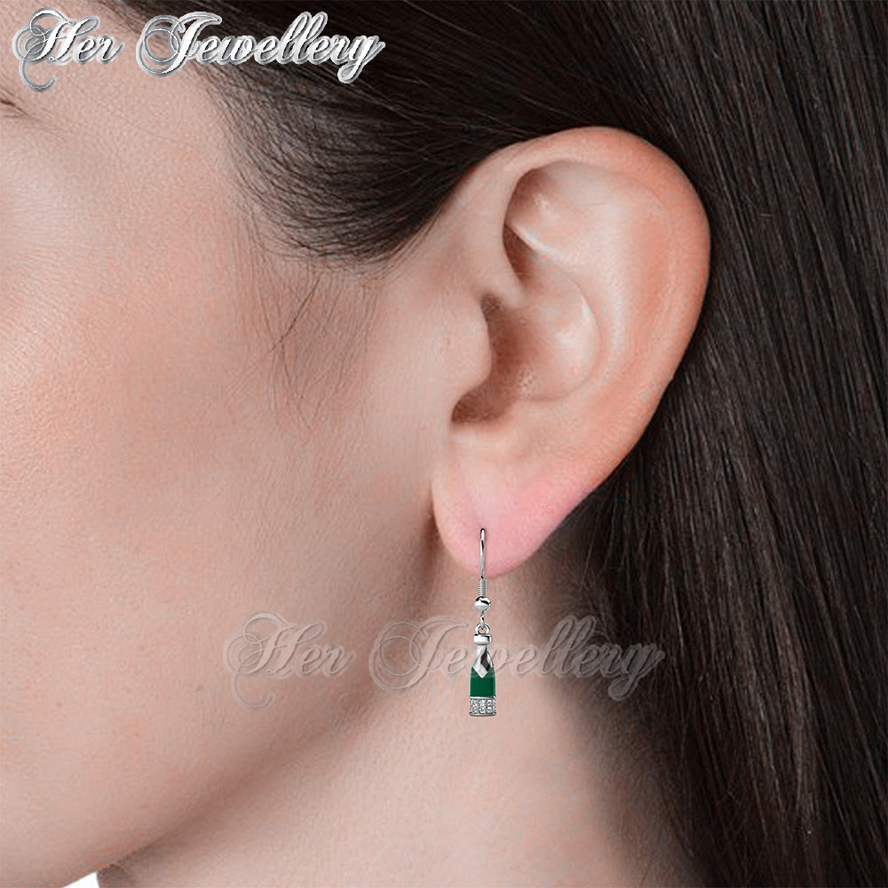 Swarovski Crystals Cheering Hook Earrings - Her Jewellery