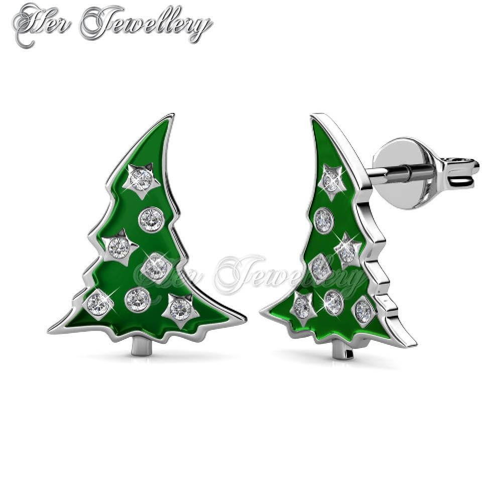 Christmas tree sale stud earrings