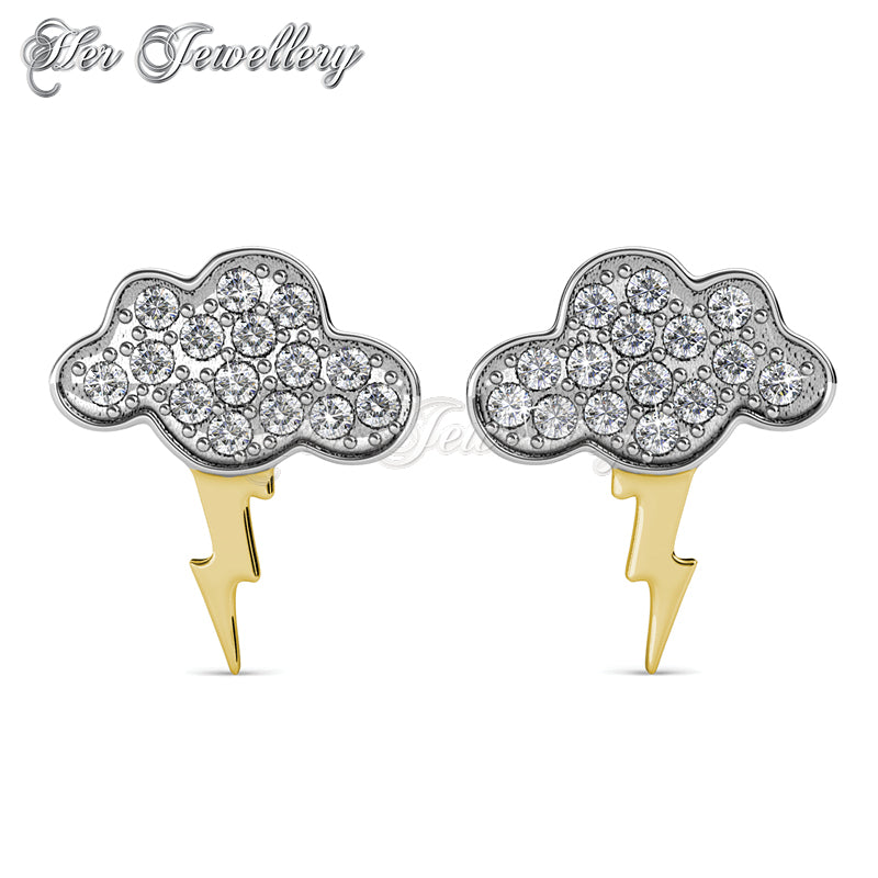 Swarovski Crystals Cloudy Sparks Earrings - Her Jewellery
