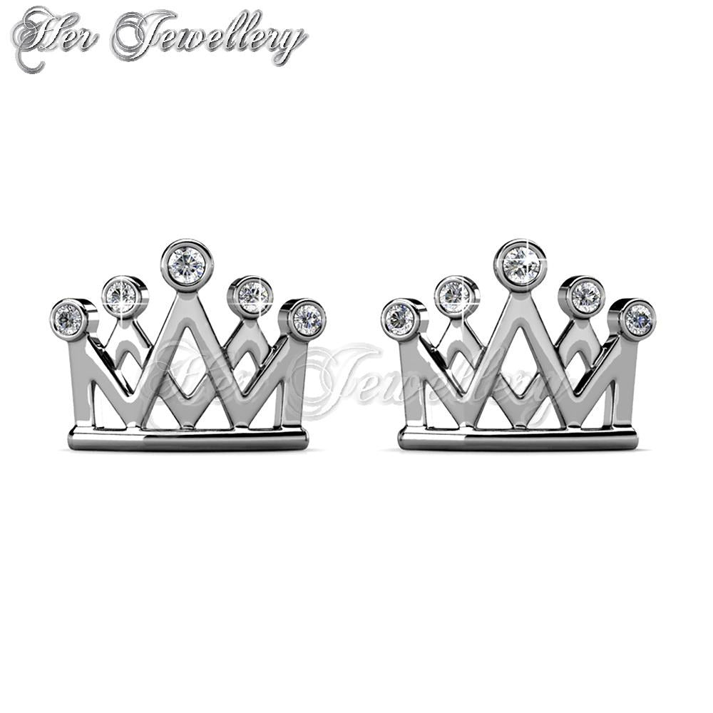 Swarovski Crystals Crown Earrings - Her Jewellery