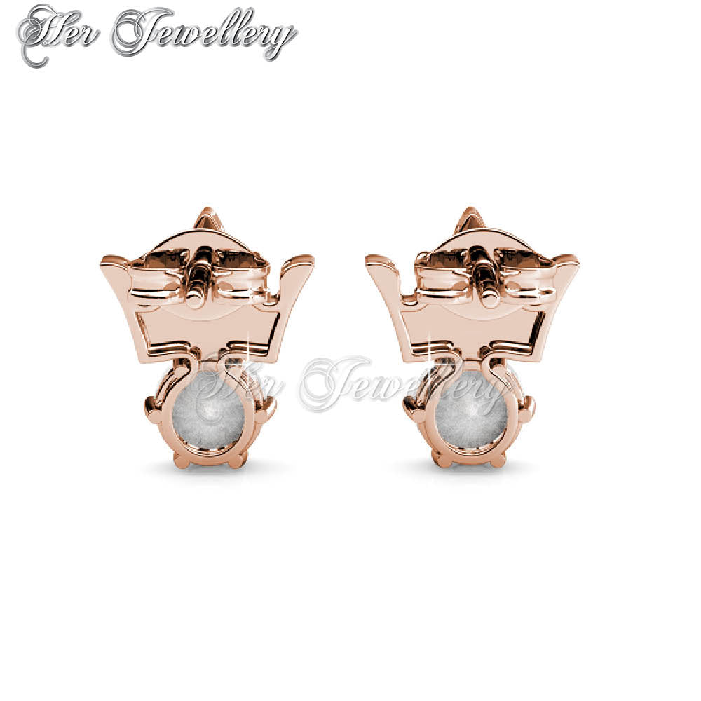 Swarovski Crystals Crown Jewel Earrings - Her Jewellery