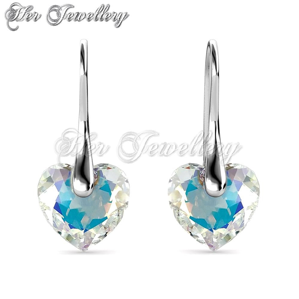 Crystaline Heart Earrings