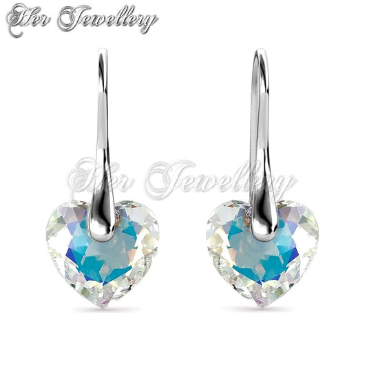 Crystaline Heart Earrings