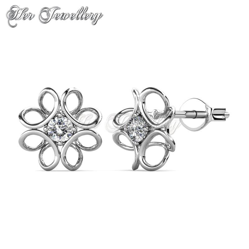 Swarovski Crystals Daffodil Earrings - Her Jewellery