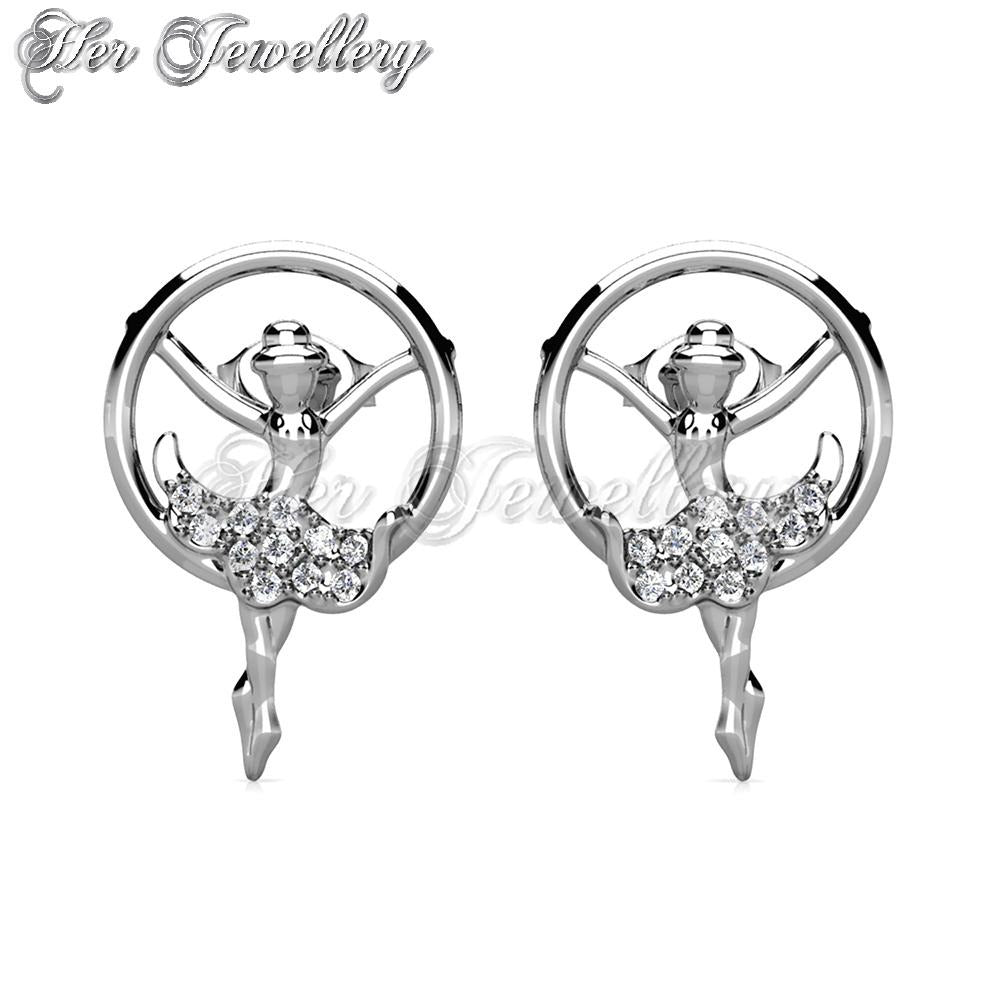 Swarovski Crystals Dancing Ballet Earrings - Her Jewellery