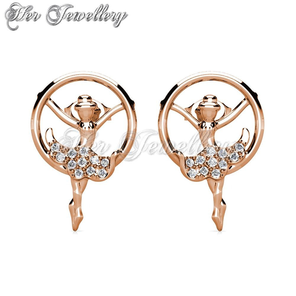 Swarovski Crystals Dancing Ballet Earrings - Her Jewellery