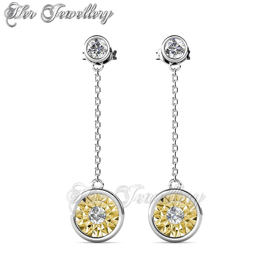 Swarovski Crystals Ophelia Dangling Earrings - Her Jewellery