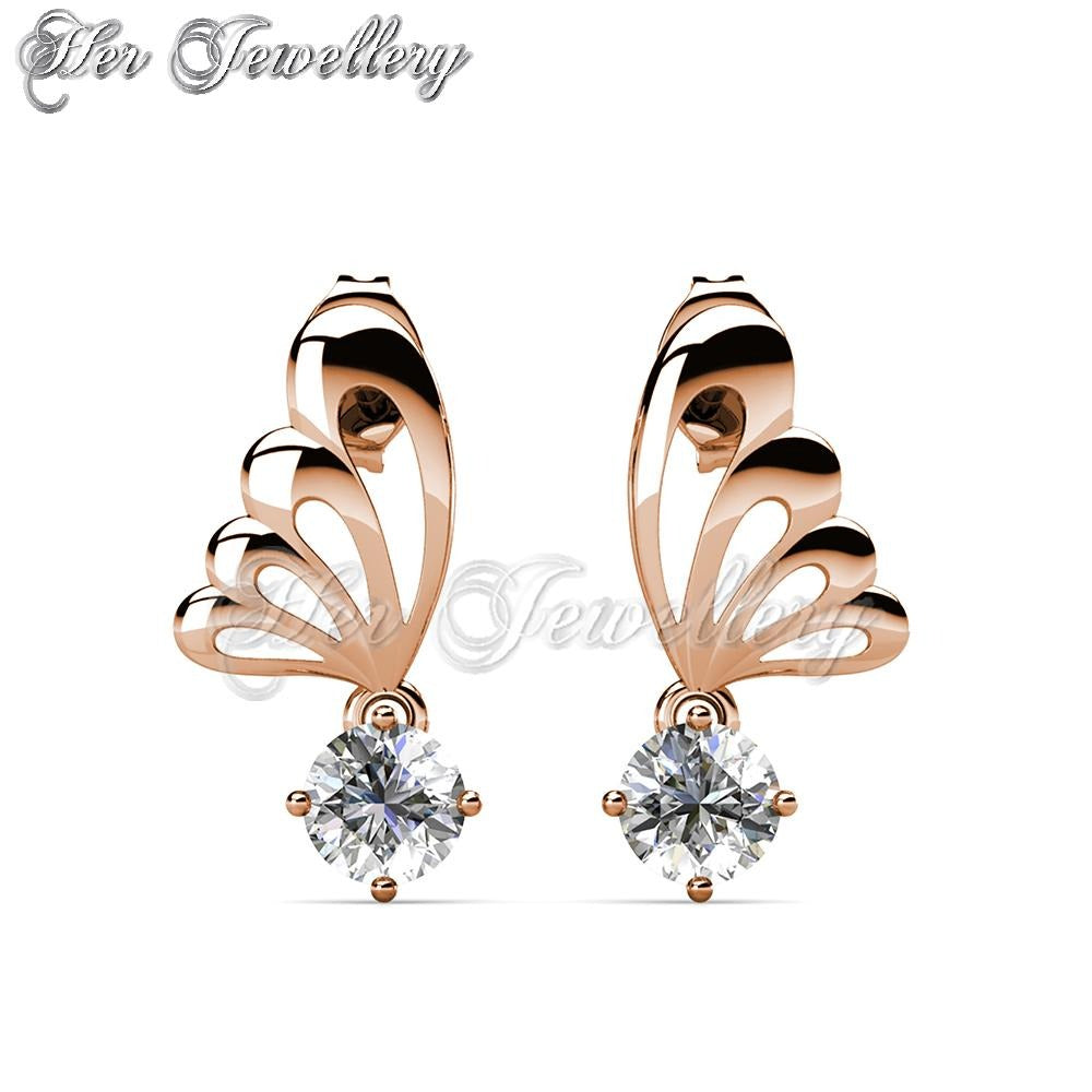 Swarovski Crystals Dangling Lavinia Earrings - Her Jewellery