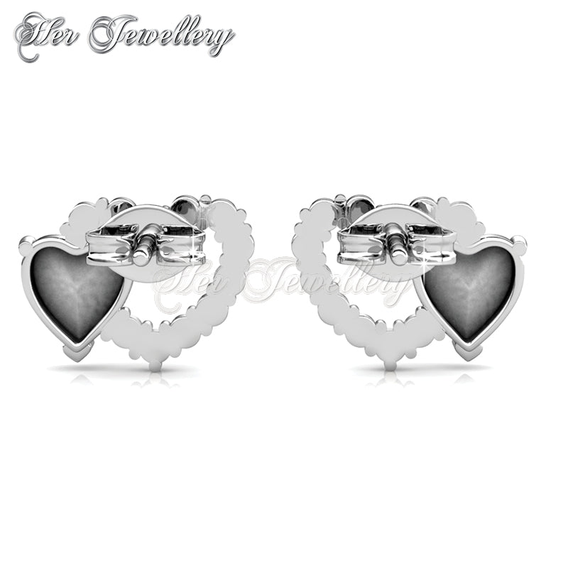Swarovski Crystals Dear Love Earrings - Her Jewellery