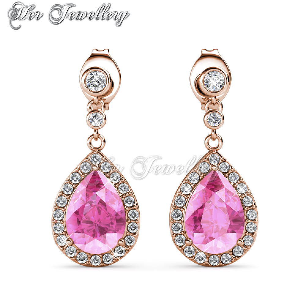 Swarovski Crystals Droplet Earrings - Her Jewellery