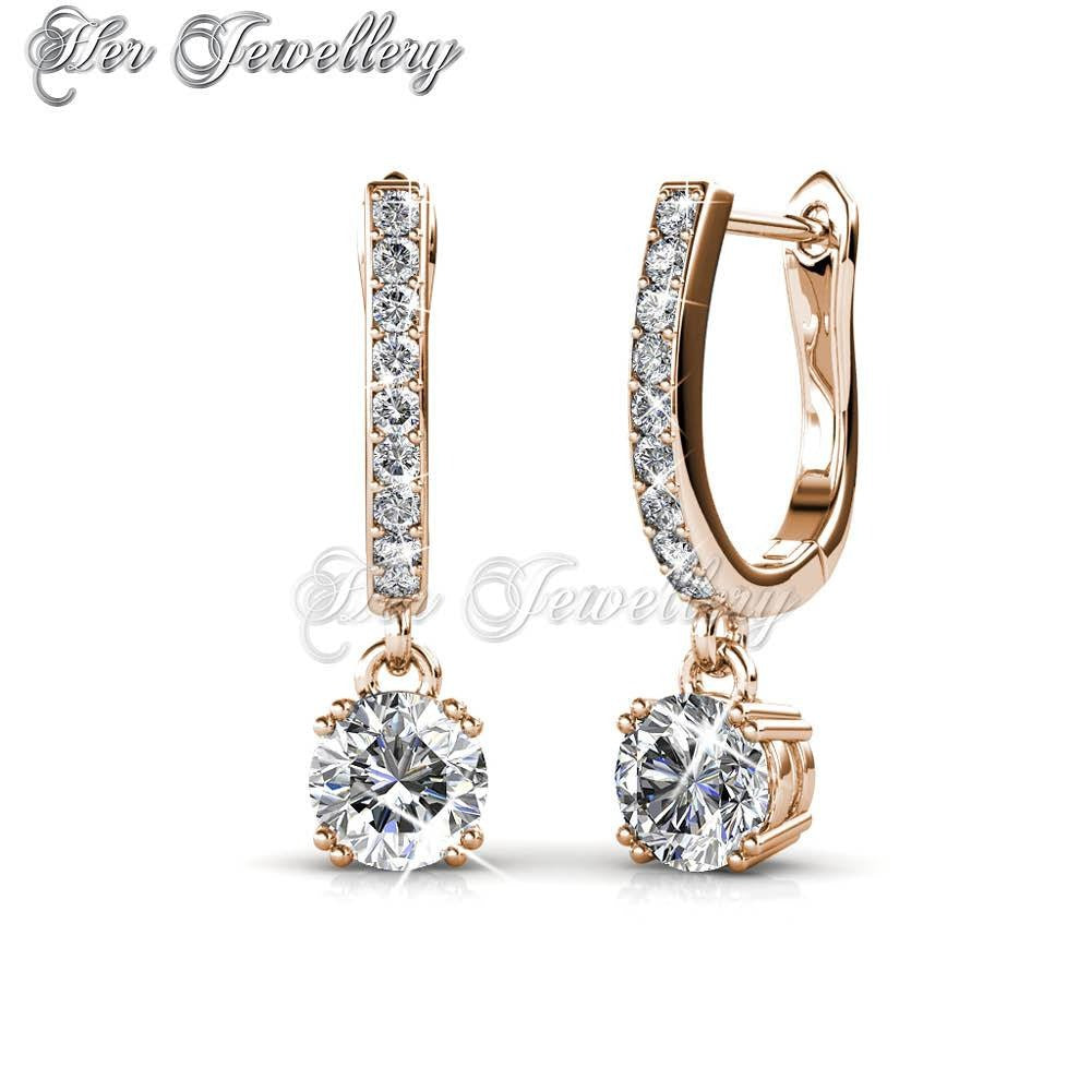 Swarovski Crystals Enchanted Hoop Earrings - Her Jewellery