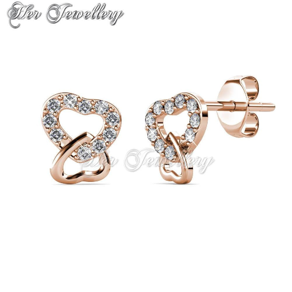 Swarovski Crystals Gentle Love Earrings - Her Jewellery