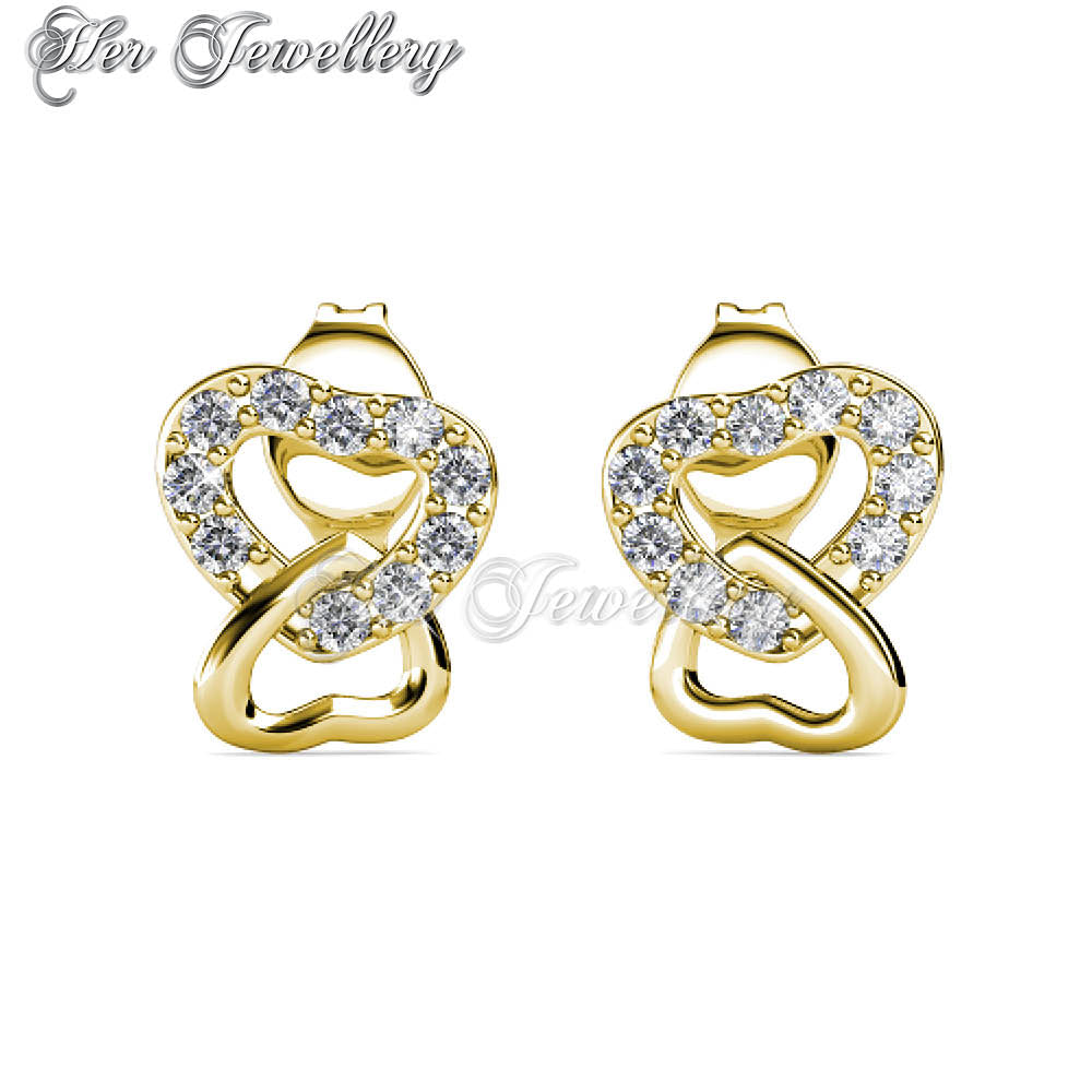 Swarovski Crystals Gentle Love Earrings - Her Jewellery