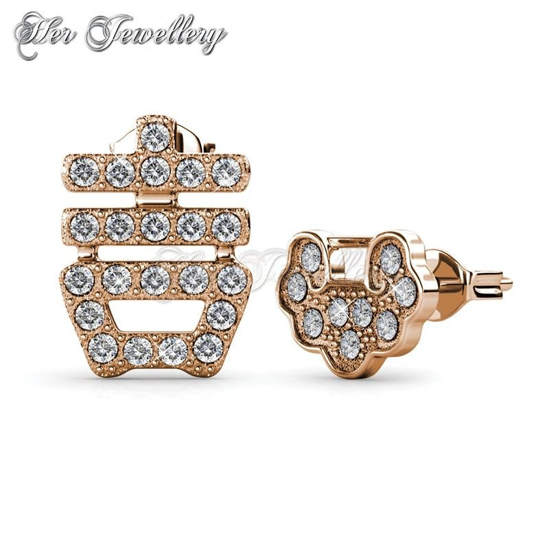Swarovski Crystals Happiness Earrings - Her Jewellery