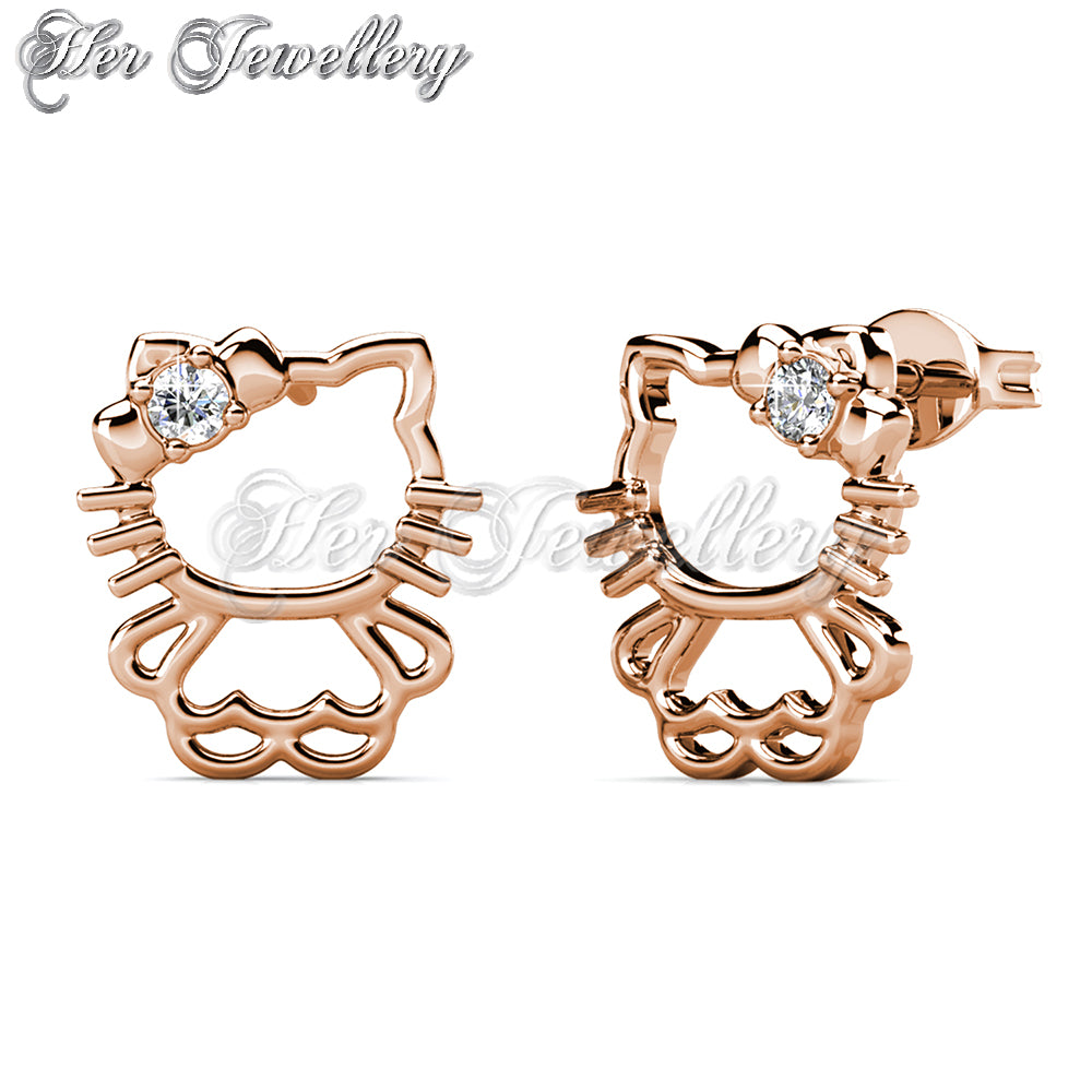 Swarovski Crystals Hello Kitty Earrings - Her Jewellery