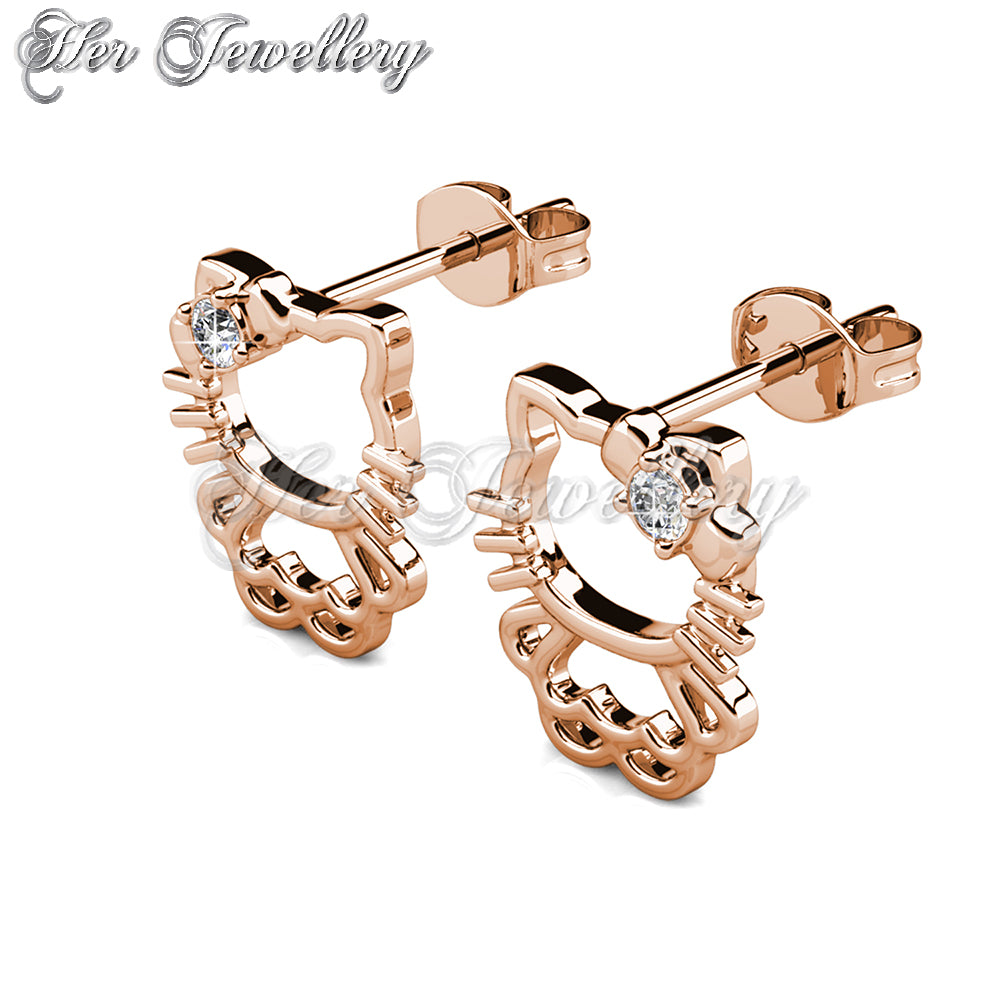 Swarovski Crystals Hello Kitty Earrings - Her Jewellery