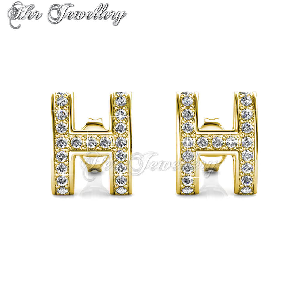 Swarovski Crystals Honey Earrings - Her Jewellery