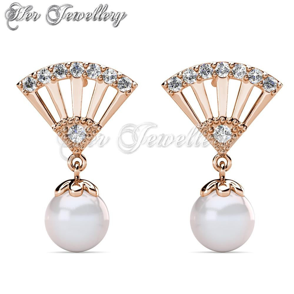 Swarovski Crystals Ingride Pearl Earrings - Her Jewellery