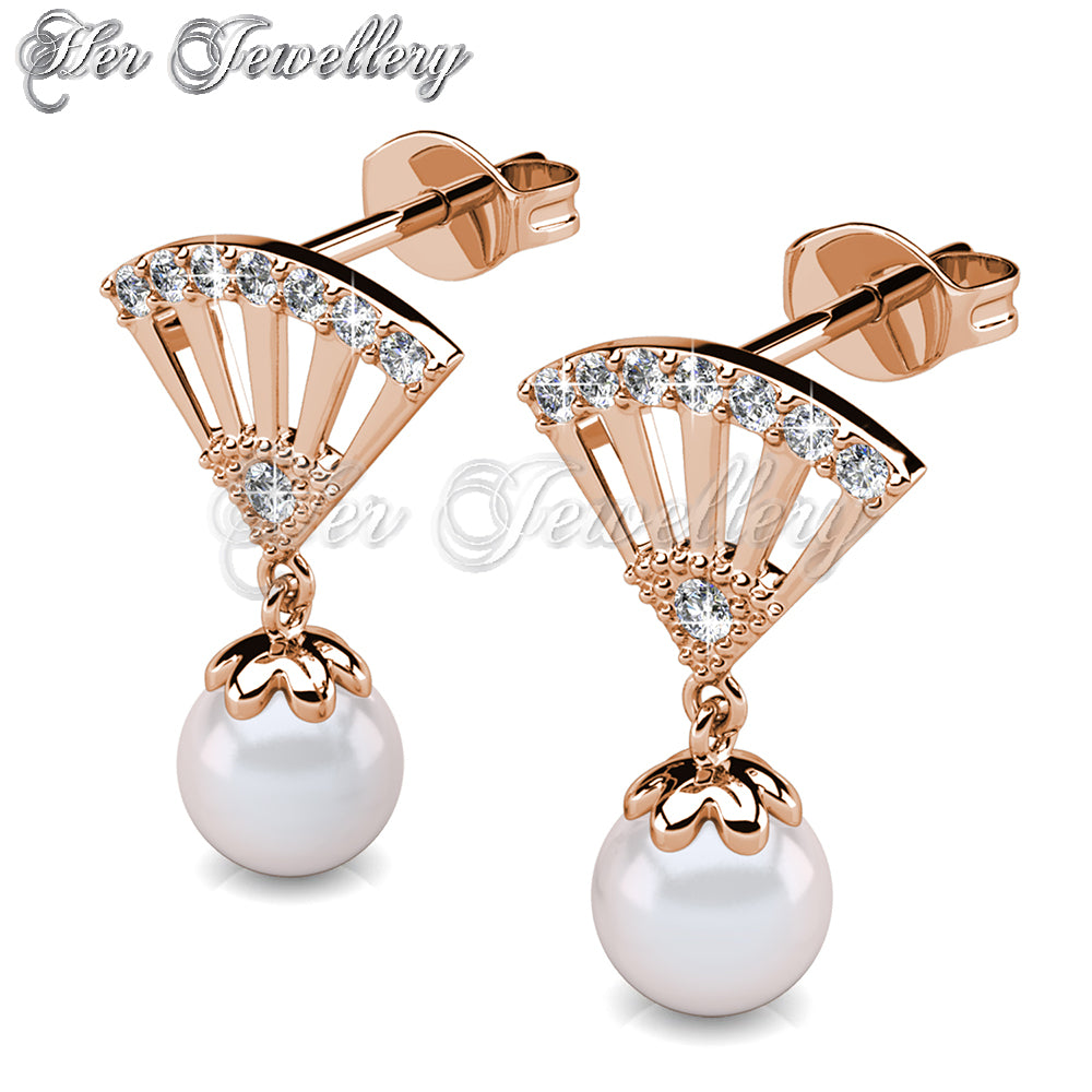 Swarovski Crystals Ingride Pearl Earrings - Her Jewellery