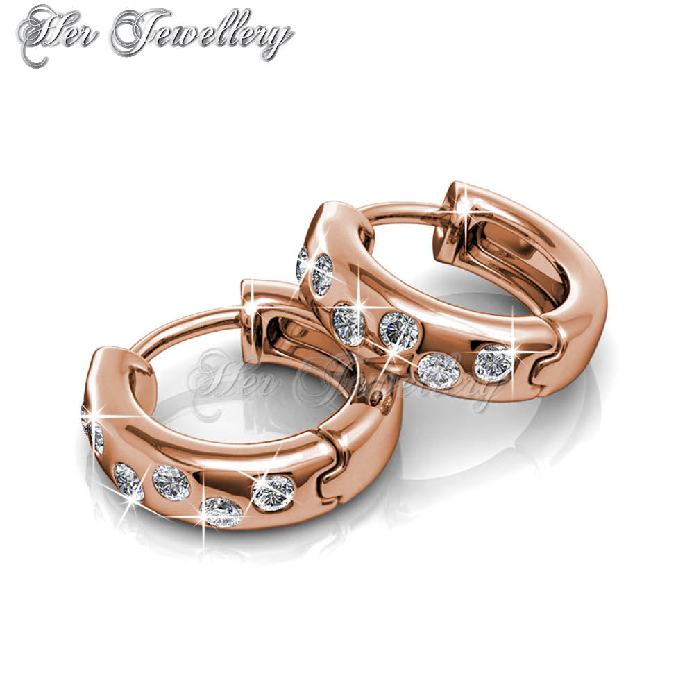 Swarovski Crystals Joy Earrings (Rose Gold) - Her Jewellery