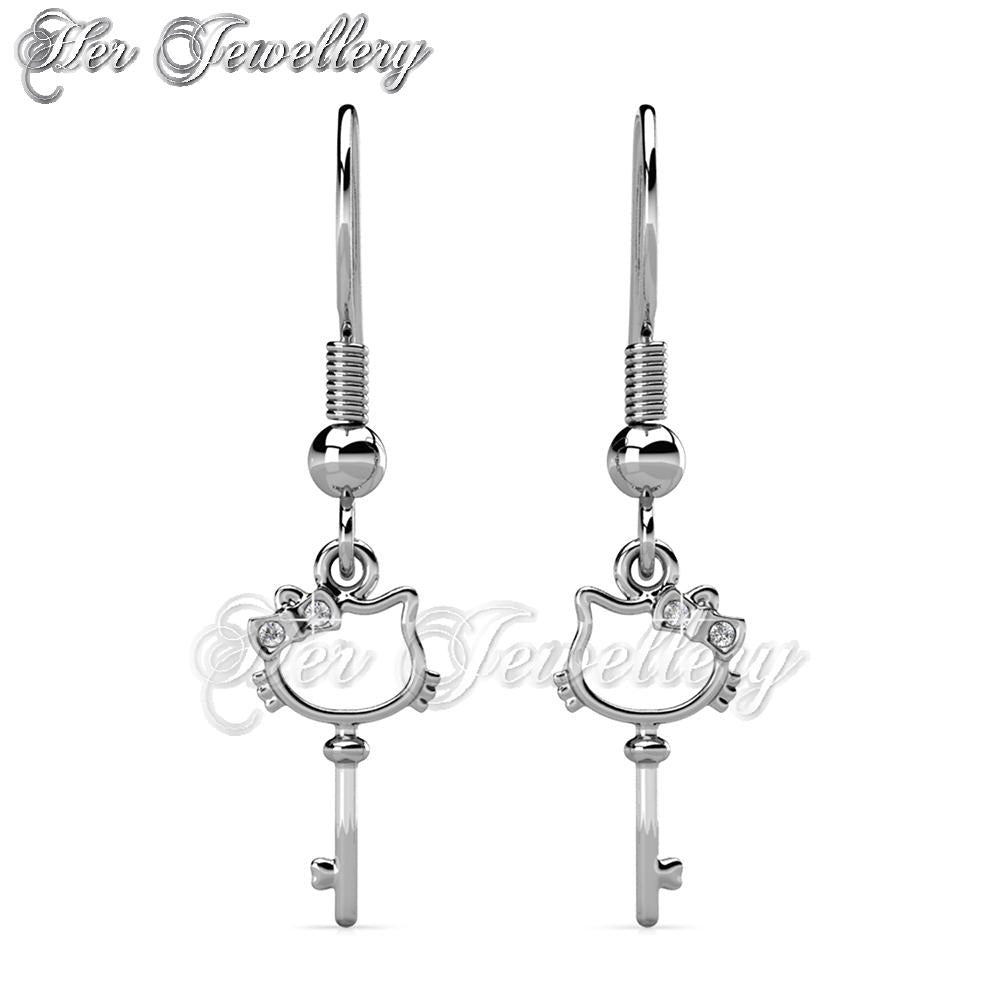 Swarovski store key earrings