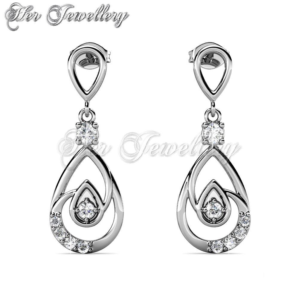 Swarovski Crystals Laycie Dangling Earrings - Her Jewellery