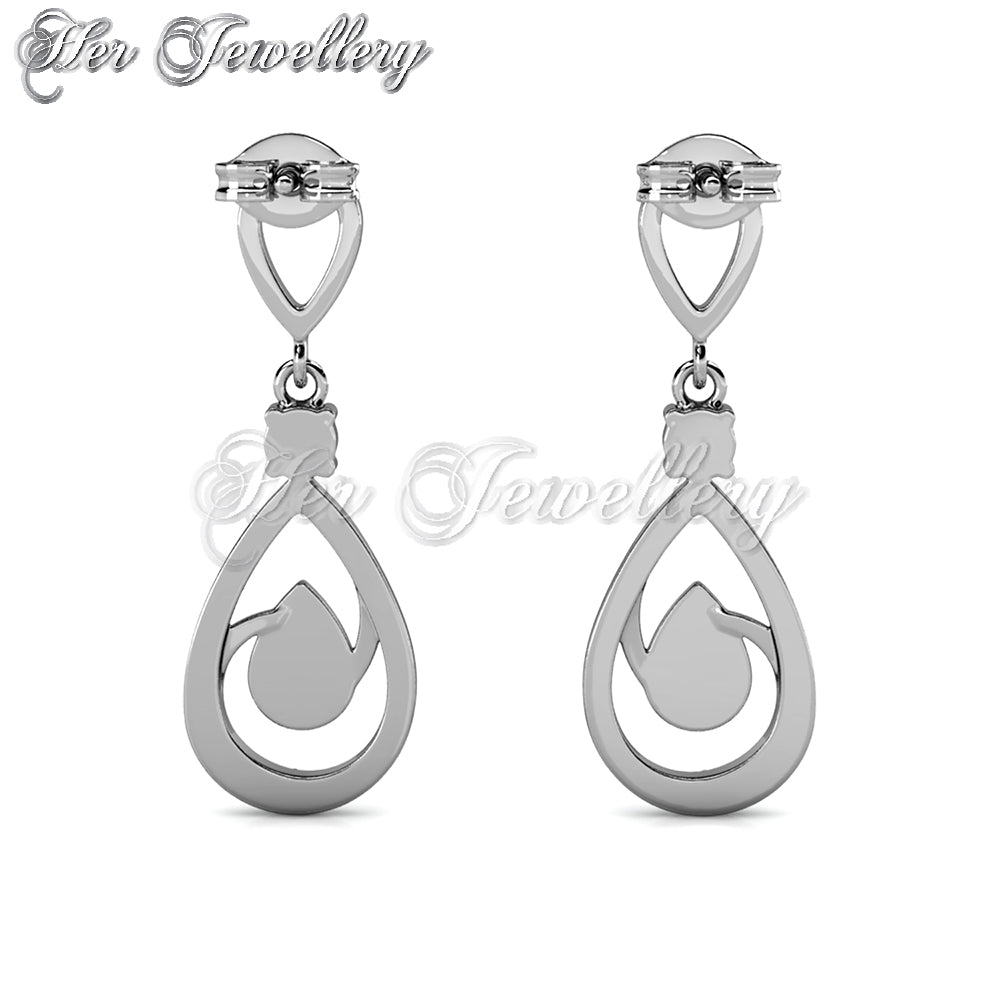 Swarovski Crystals Laycie Dangling Earrings - Her Jewellery