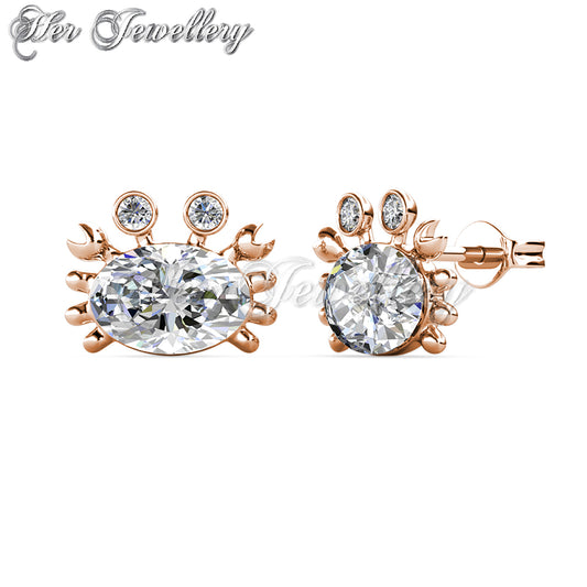 Swarovski Crystals Little Crab Earrings - Her Jewellery