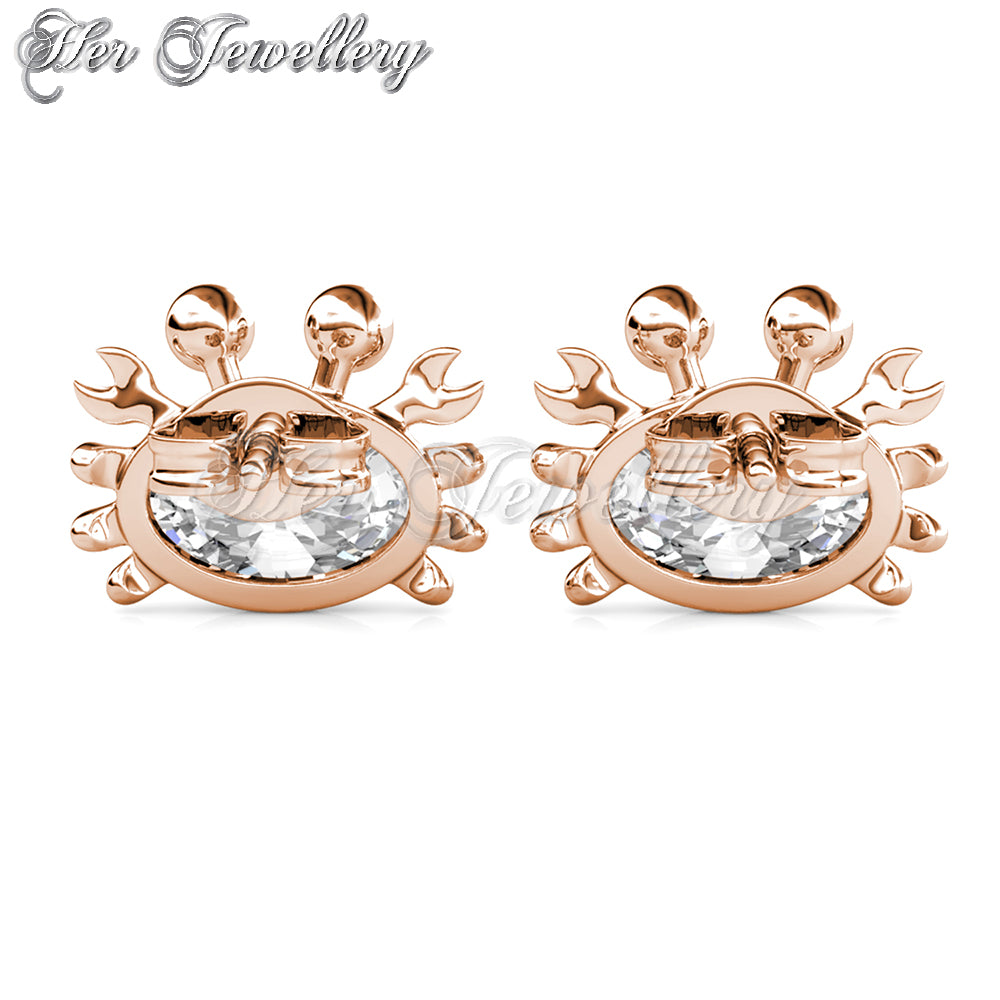 Swarovski Crystals Little Crab Earrings - Her Jewellery