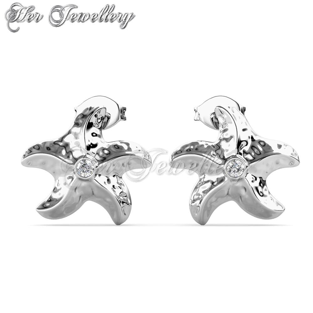 Swarovski Crystals Little Starfish Earrings - Her Jewellery