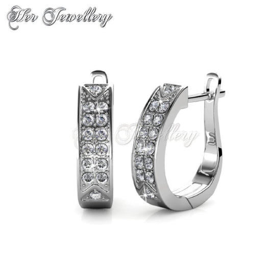 Swarovski Crystals Meg Hoop Earringsâ€ - Her Jewellery