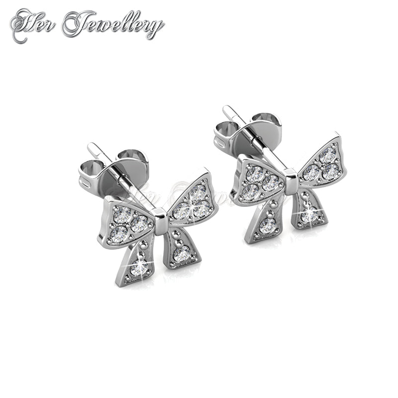 Swarovski Crystals Mini Ribbon Earringsâ€ - Her Jewellery
