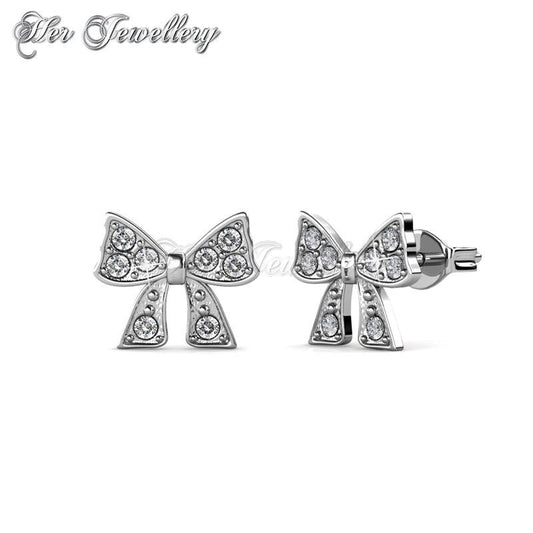 Swarovski Crystals Mini Ribbon Earringsâ€ - Her Jewellery